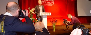 Jonas talar på kongressen