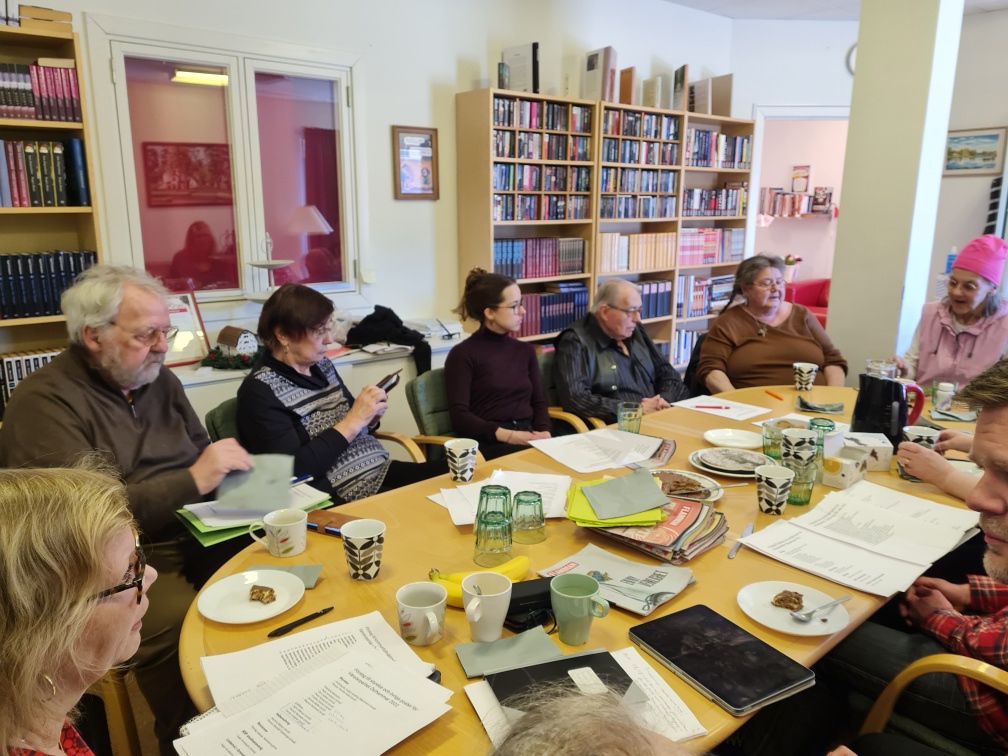 Medlemmar i partiföreningen på årsmötet